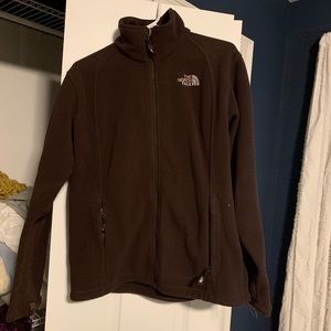 Womens Brown North Face Fleece 